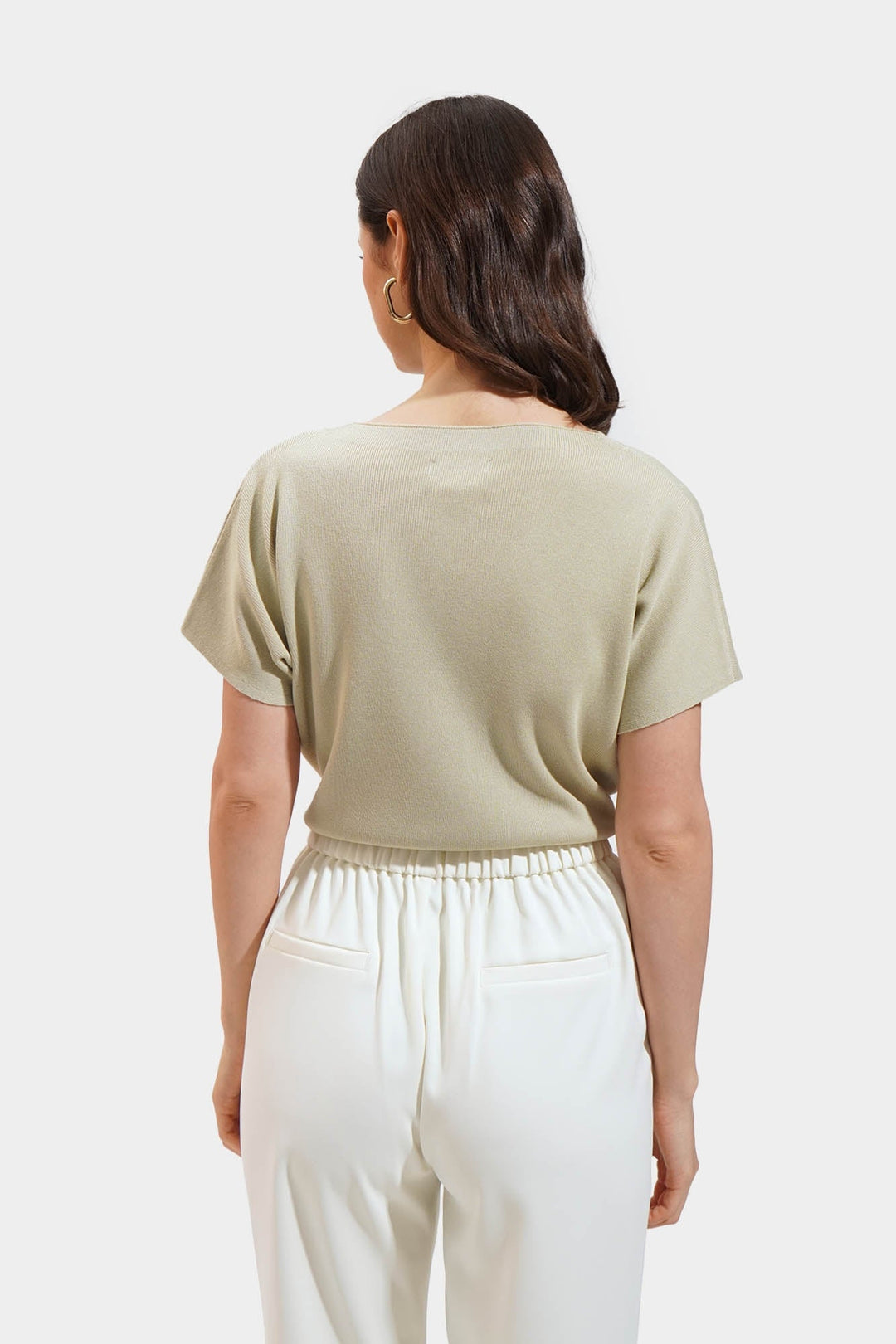 Flat Knit Extended Sleeves Tee
