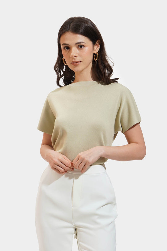 Flat Knit Extended Sleeves Tee