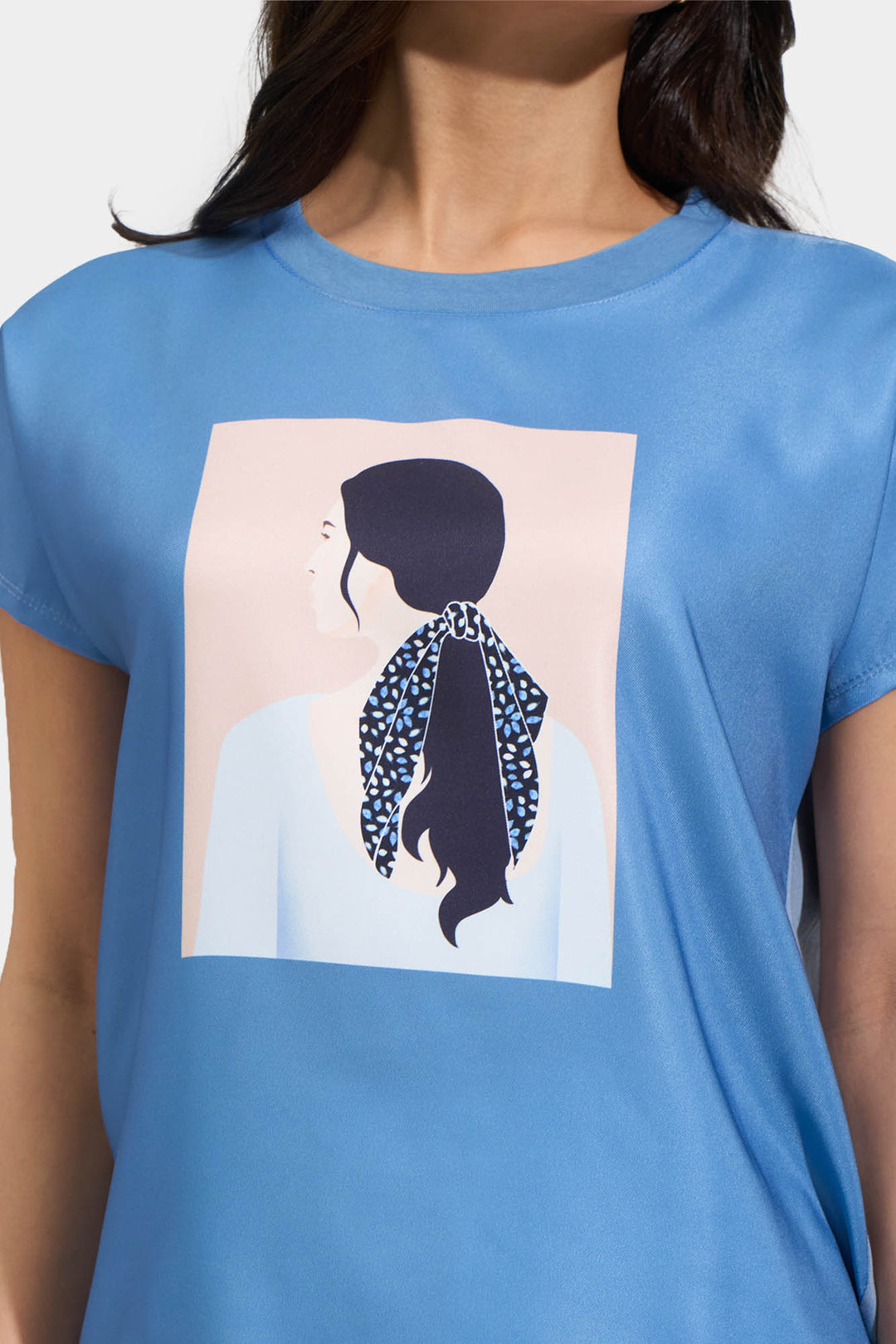 Girl with Ribbon Graphic Tee