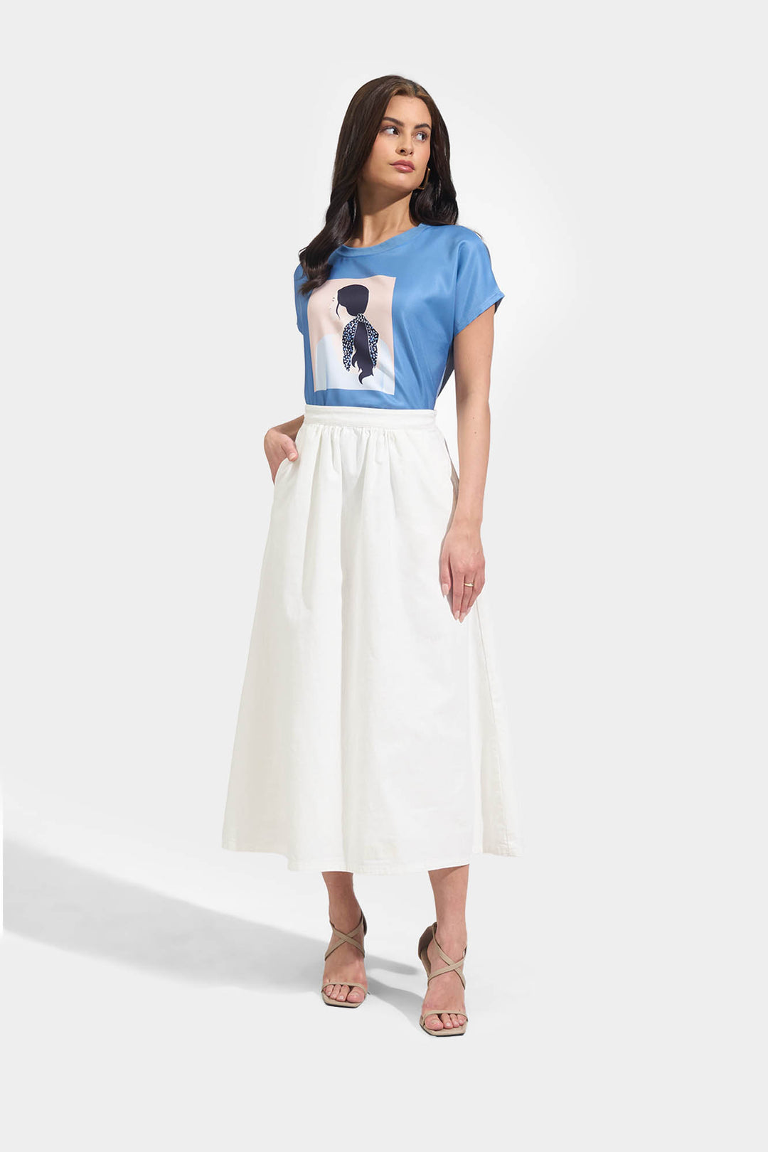 Girl with Ribbon Graphic Tee