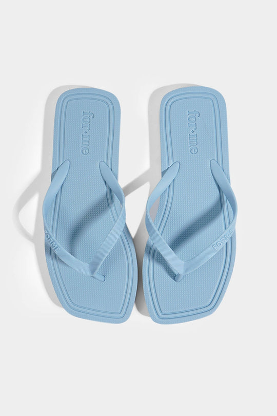 Square-Toe Flip Flops