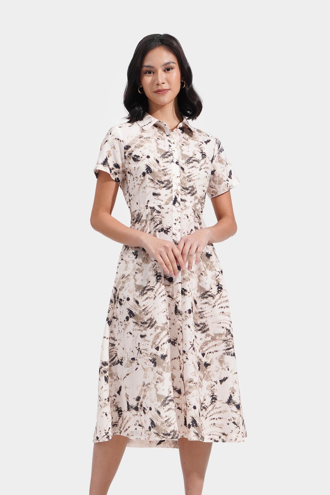 All Over Print Shirt Dress
