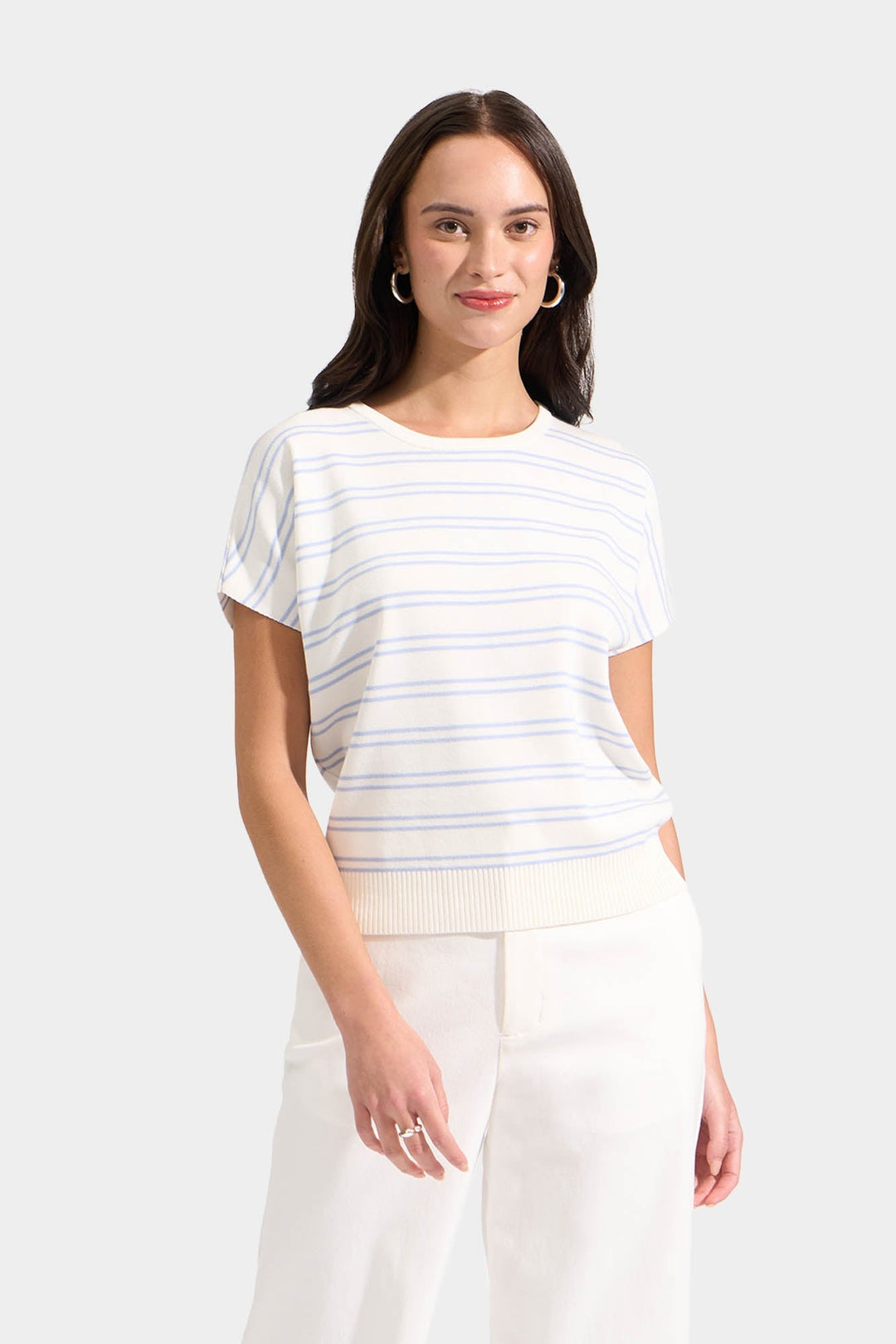 Striped Flat Knit Tee