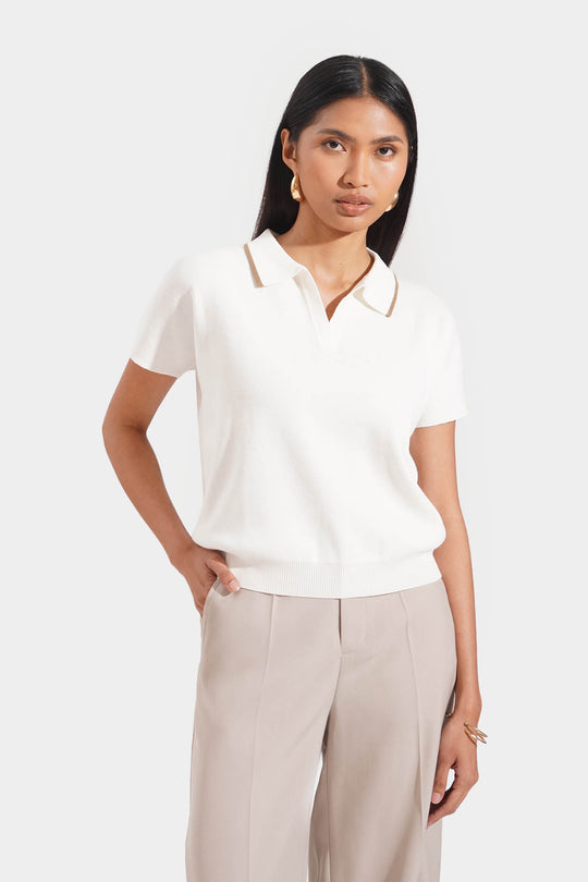 Polo with Contrast Tipping