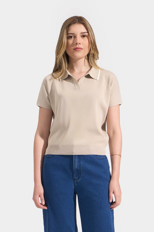 Polo with Contrast Tipping