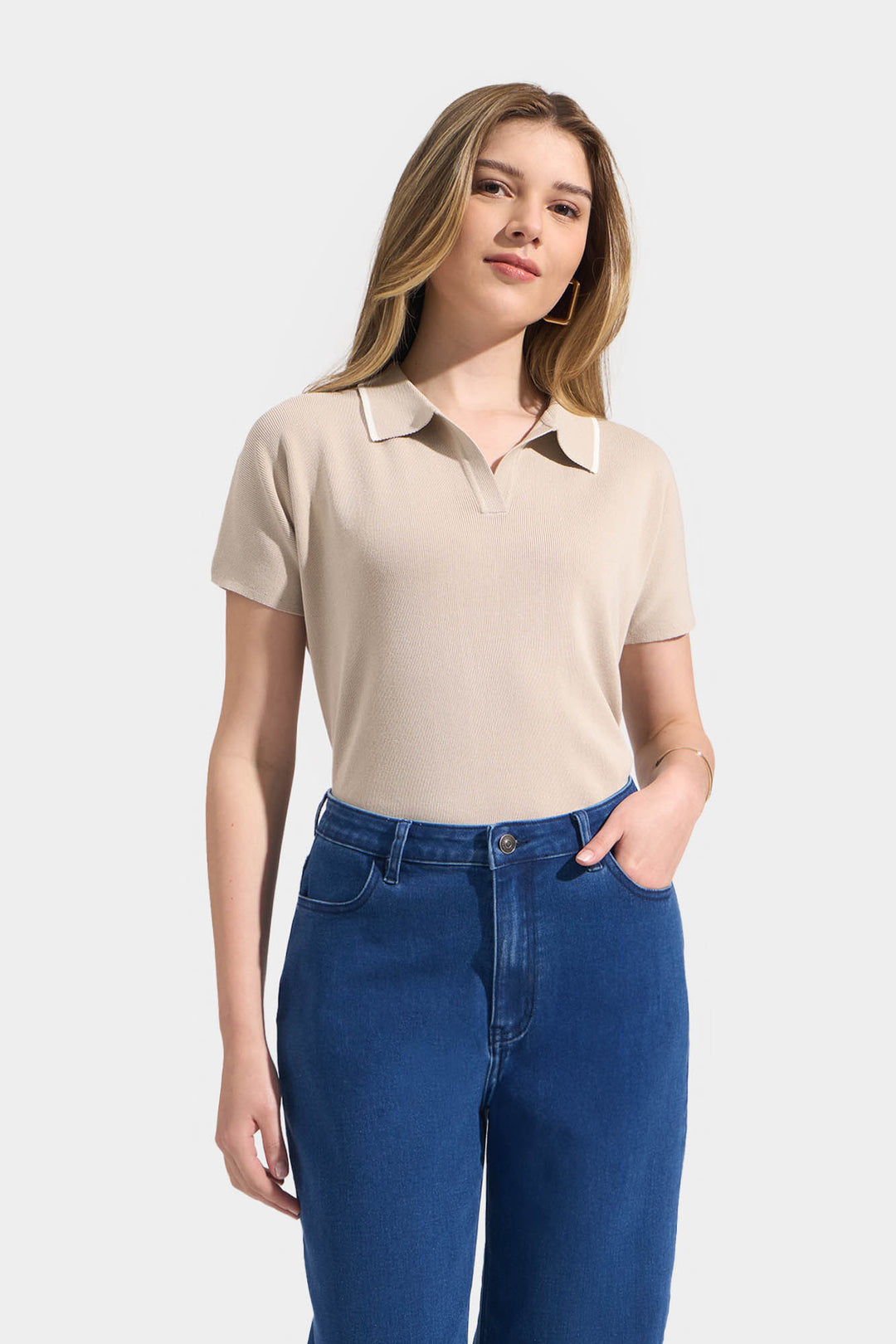 Polo with Contrast Tipping