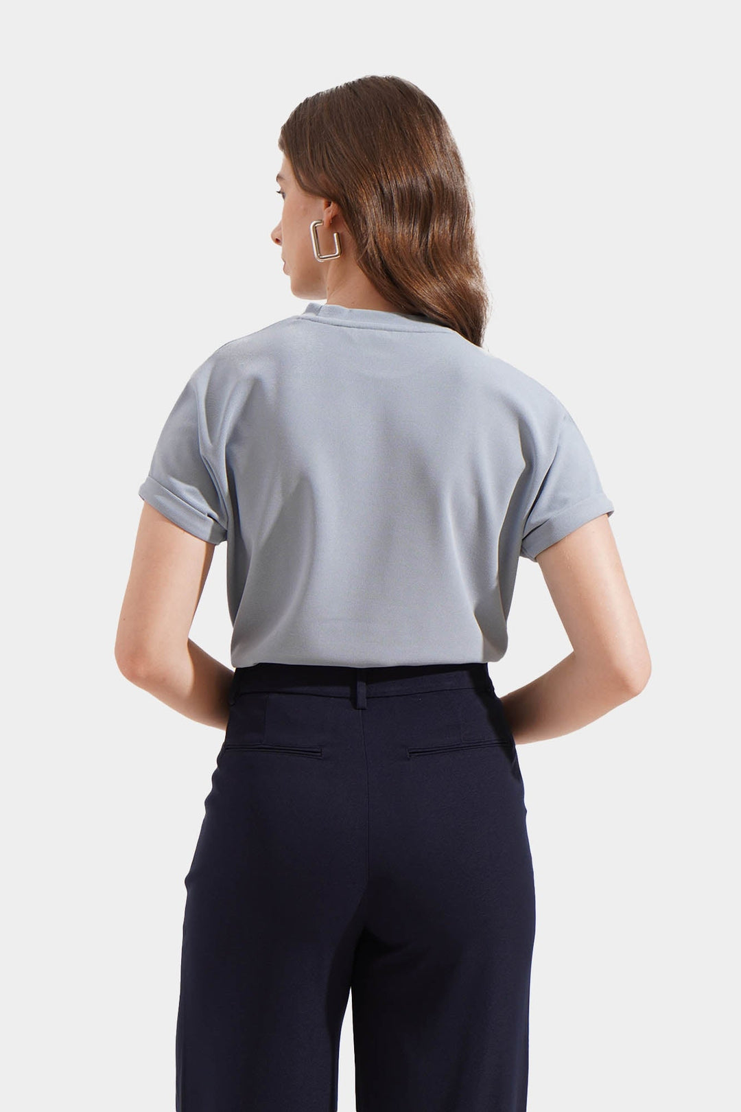 Waffle Tee with Extended Sleeves