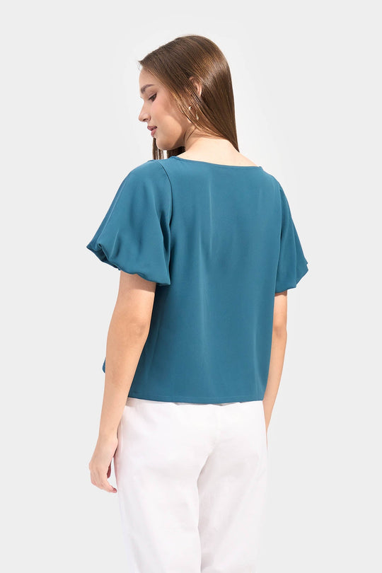 Bubble Sleeves Top