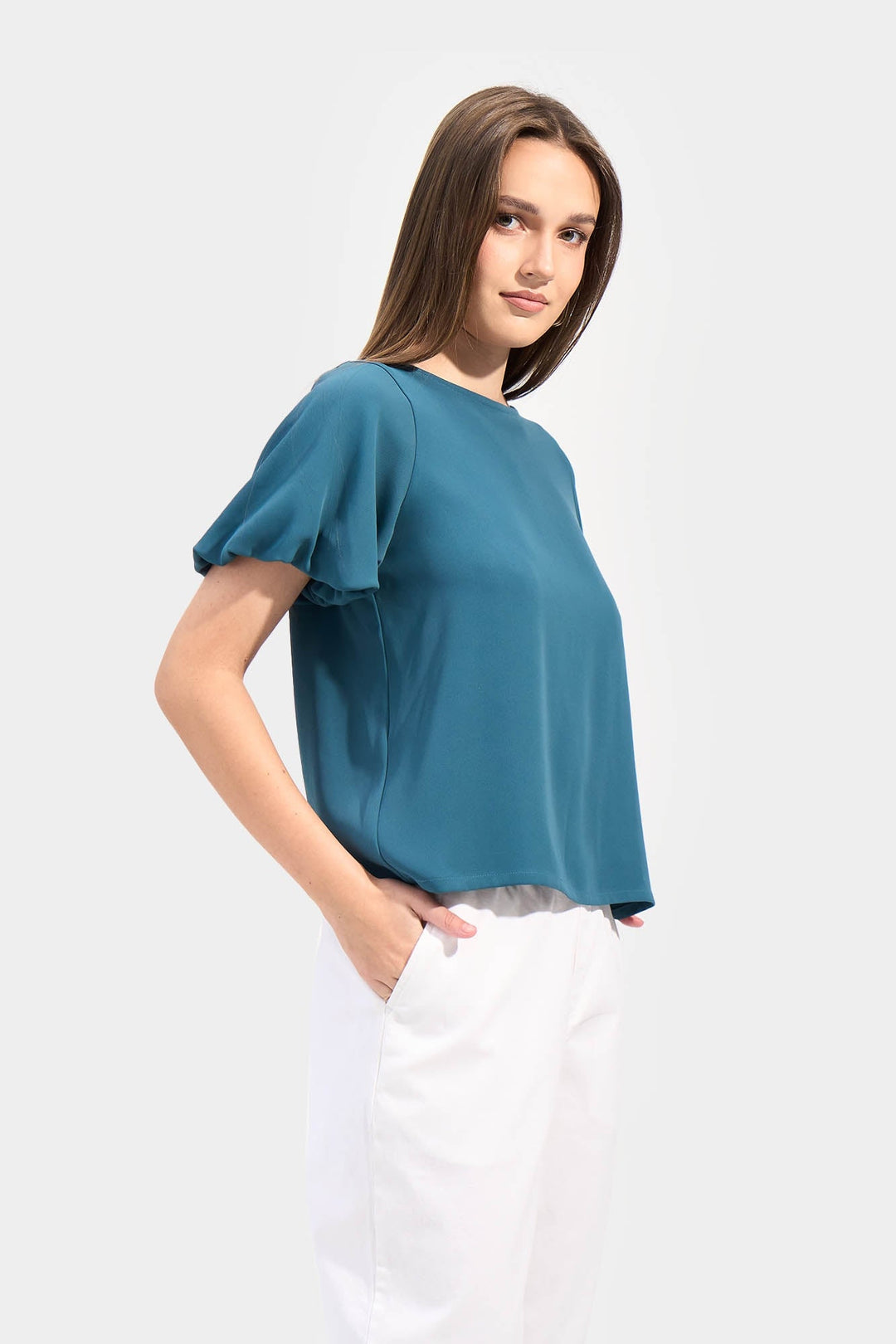 Bubble Sleeves Top
