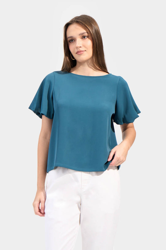 Bubble Sleeves Top