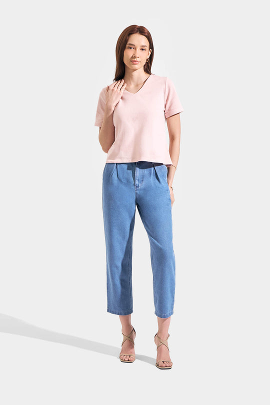 Waffle V-Neck Tee