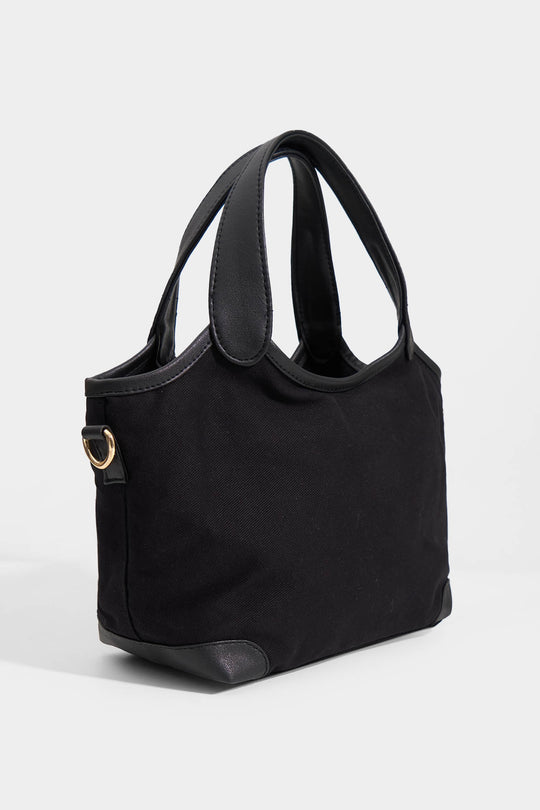 Large Sling Bag with Leather Finishing