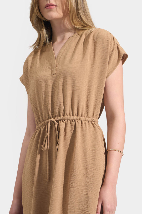 Easy Dress with Tie Front Detail