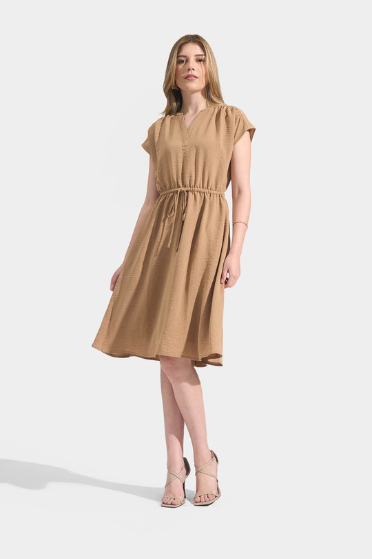 Easy Dress with Tie Front Detail