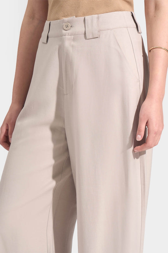 Pleated Flowy Wide Leg Trousers