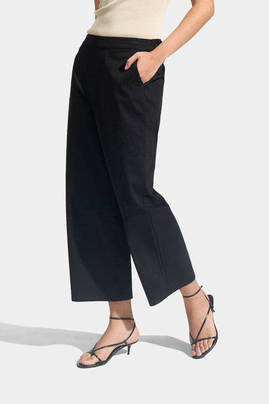 Cozy: Pull Up Straight Leg Trousers