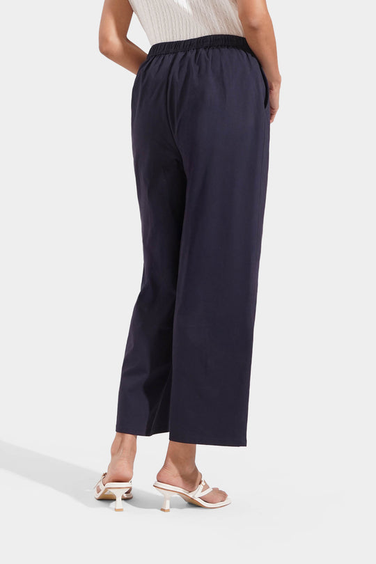 Cozy: Pull Up Straight Leg Trousers