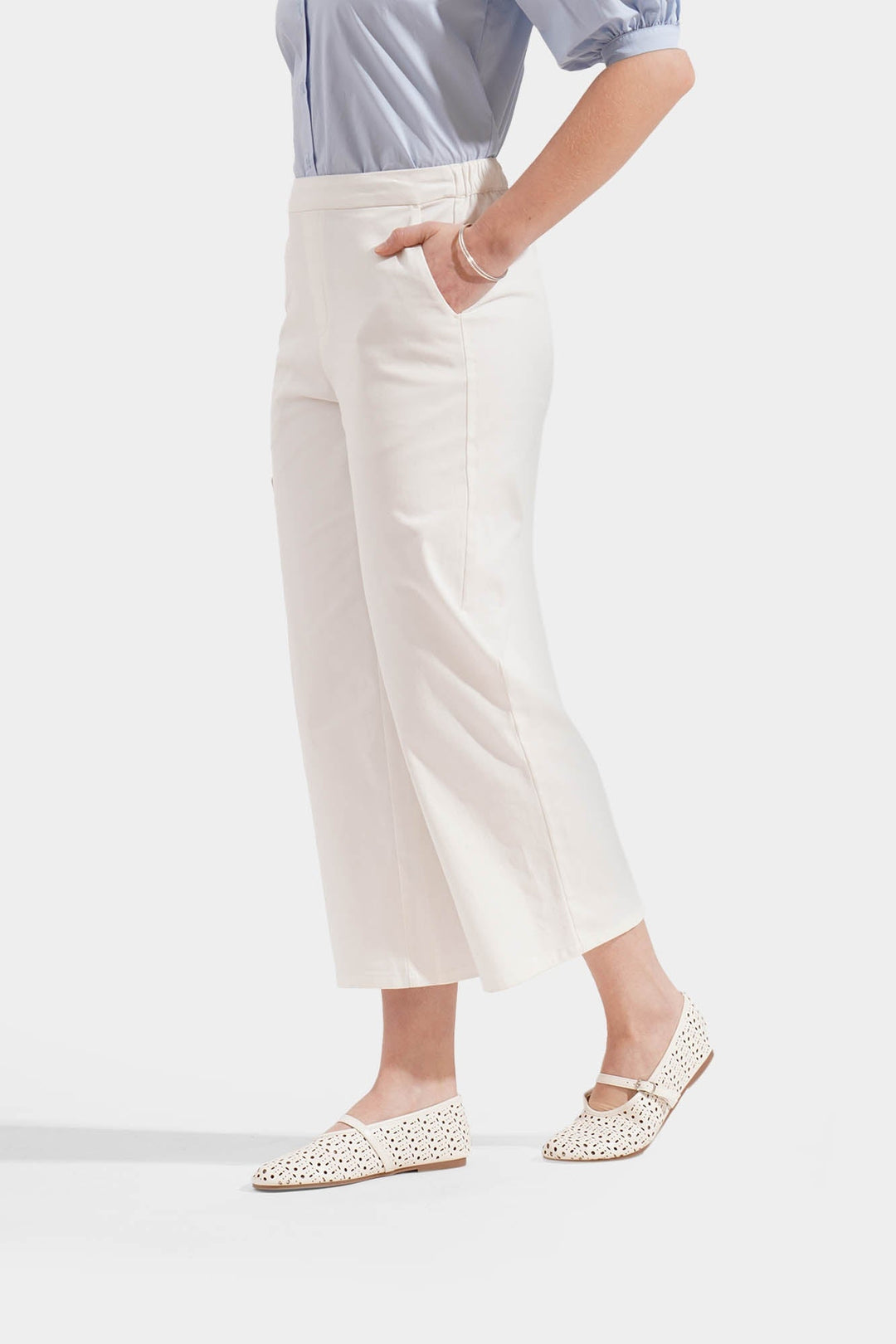 Cozy: Pull Up Straight Leg Trousers