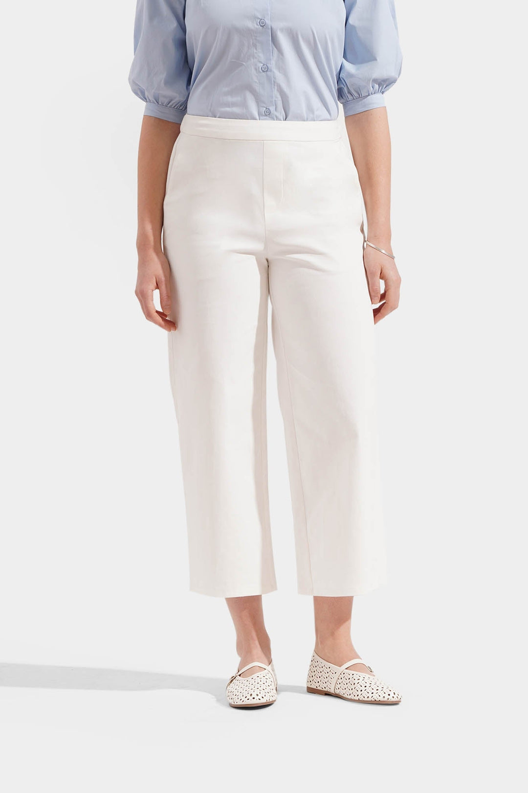 Cozy: Pull Up Straight Leg Trousers