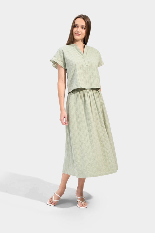 Textured Dobby Skirt