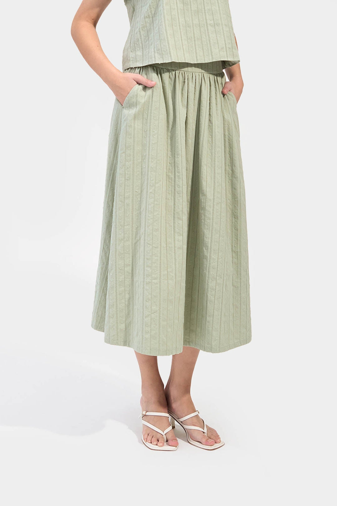 Textured Dobby Skirt