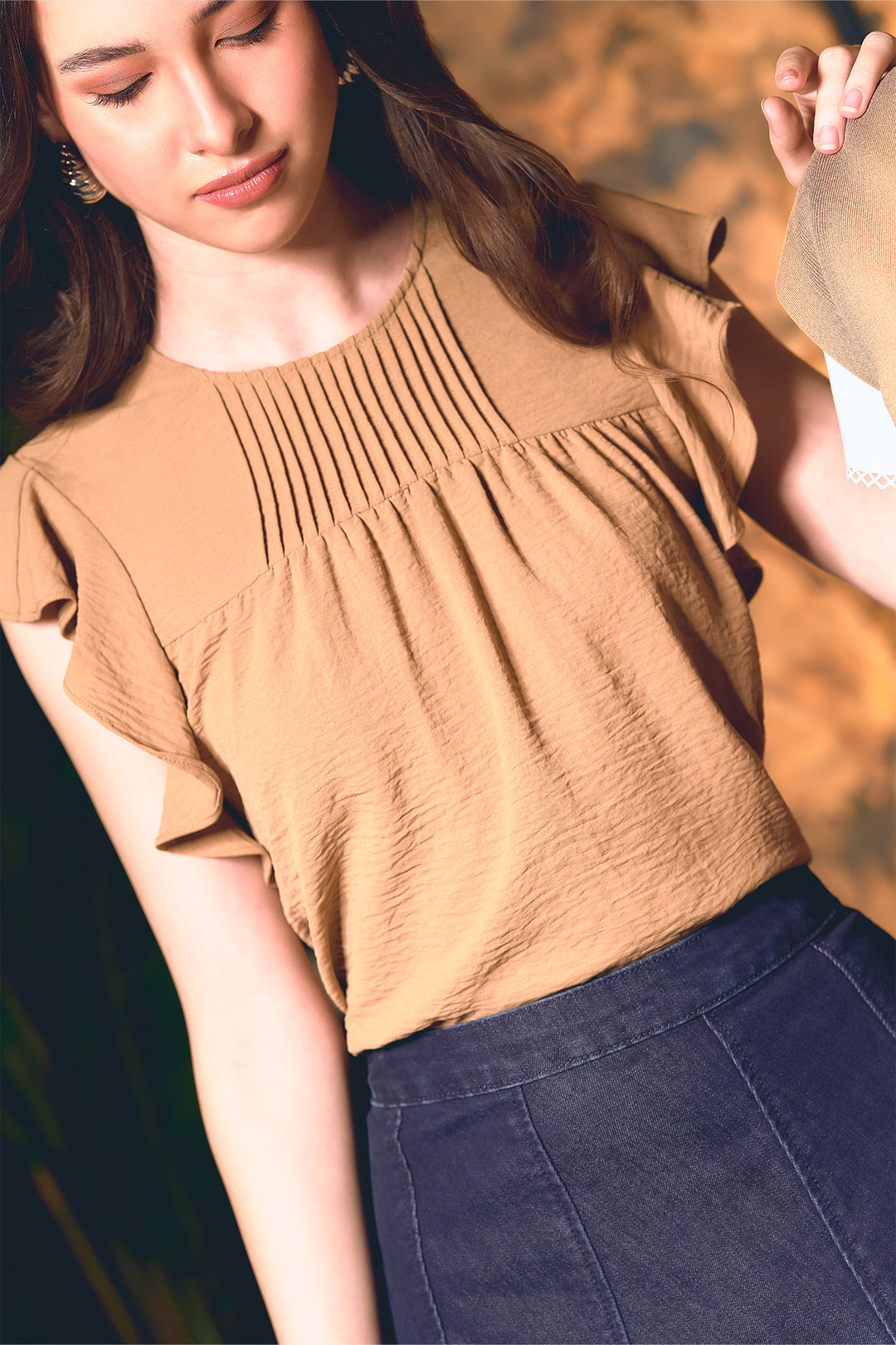 Ruffle Sleeves Blouse