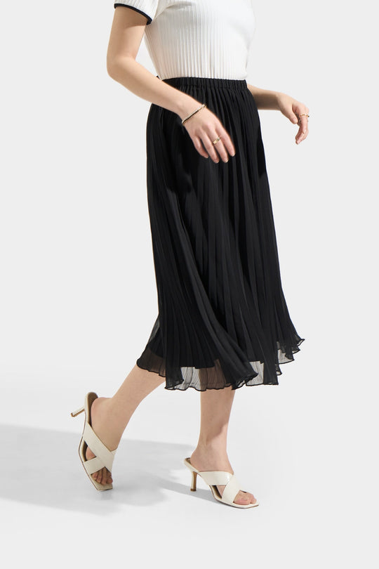 Pleated Midi Skirt