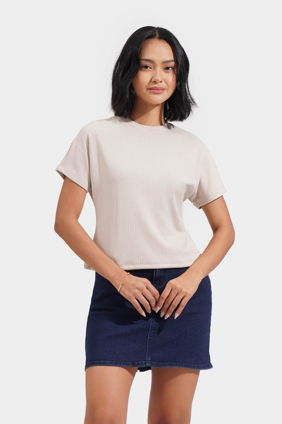 Waffle Extended Sleeves Tee