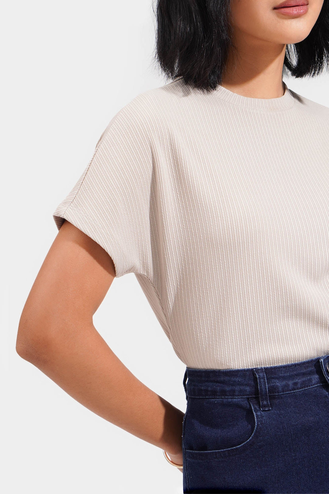 Waffle Extended Sleeves Tee