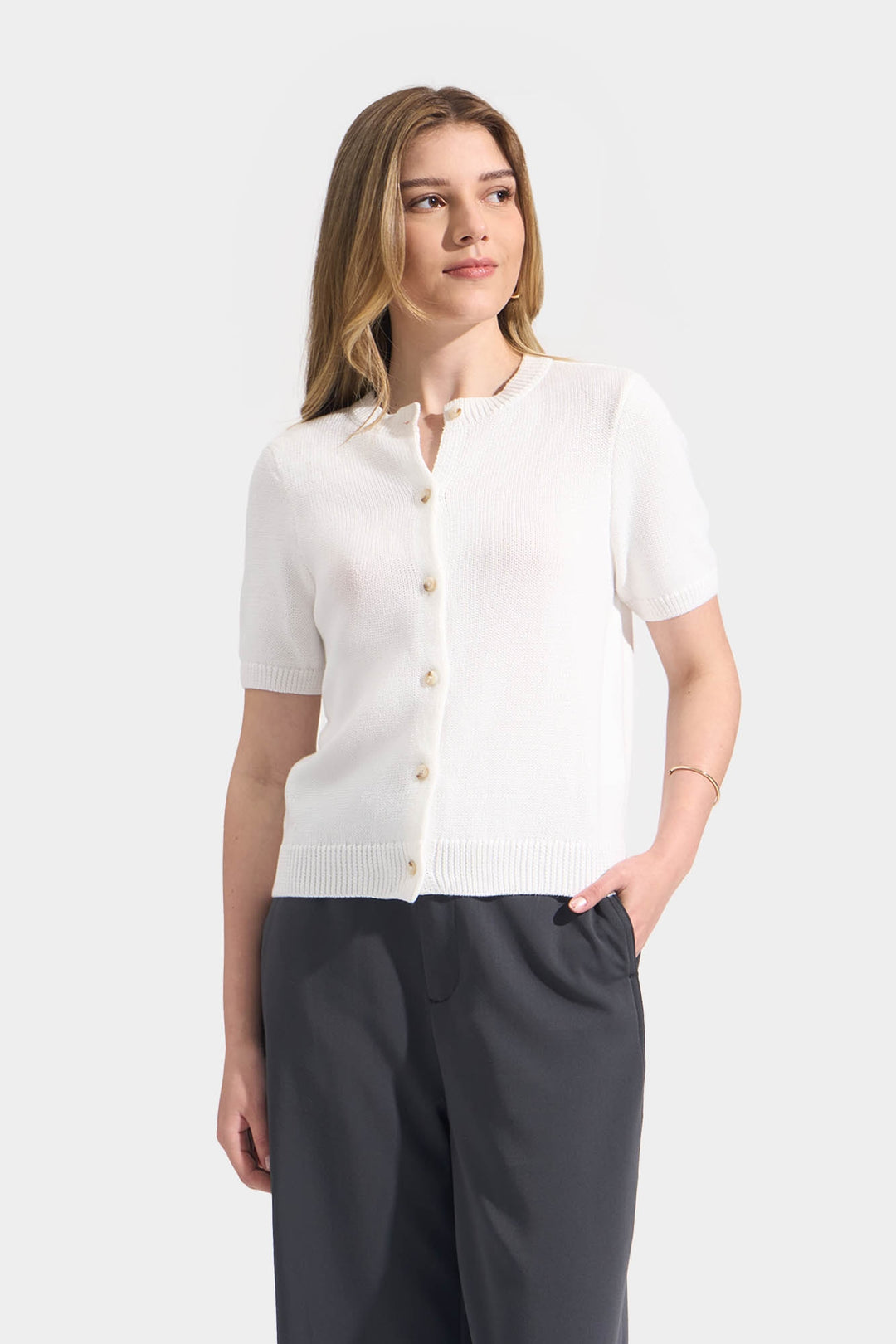 Flat Knit Button Down – ForMe