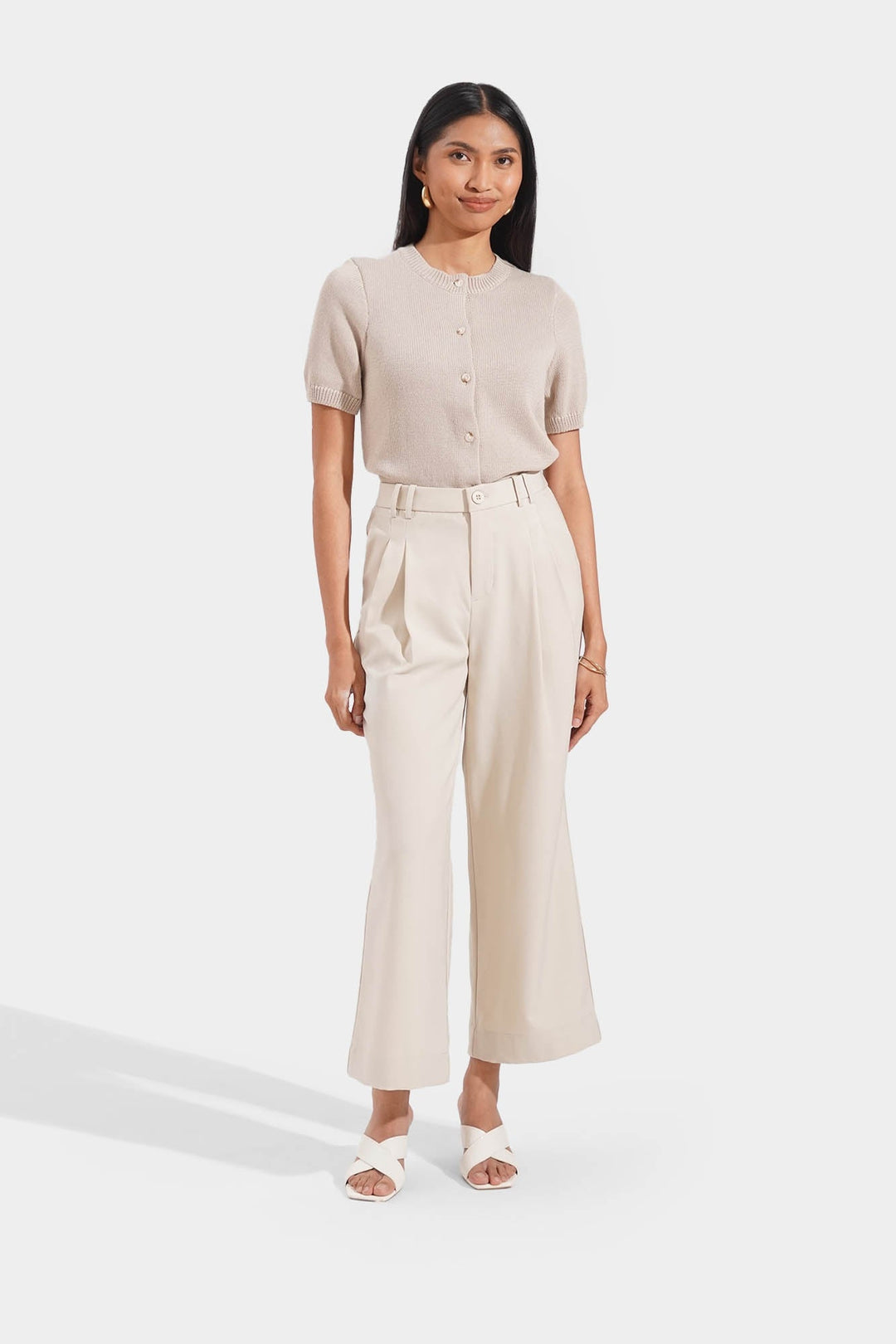 Flat Knit Button Down