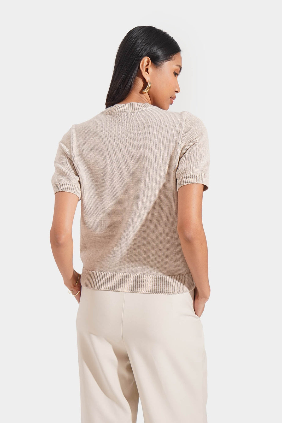 Flat Knit Button Down