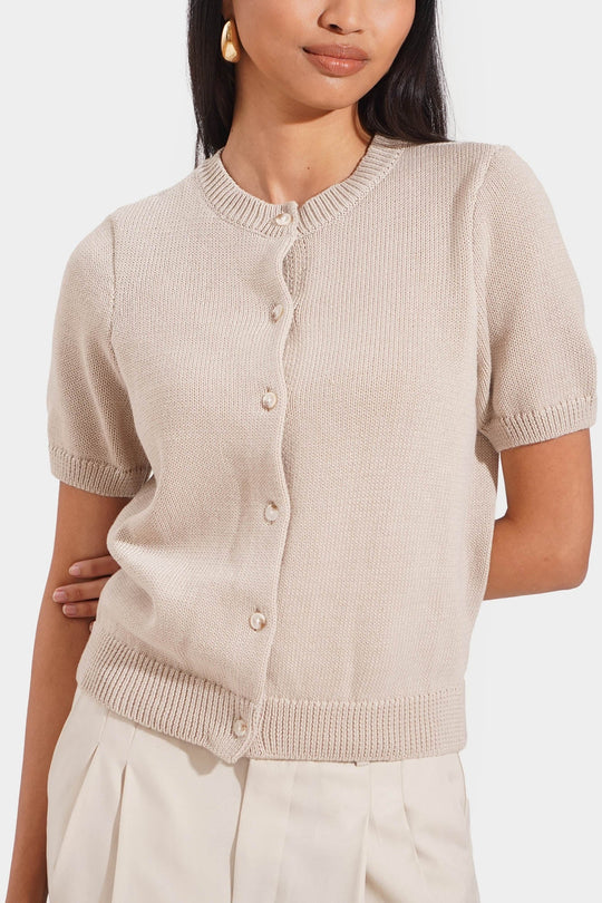 Flat Knit Button Down