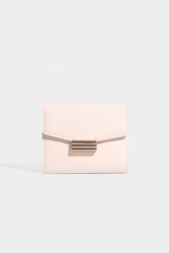 Wallet with Gold Hardware Detail