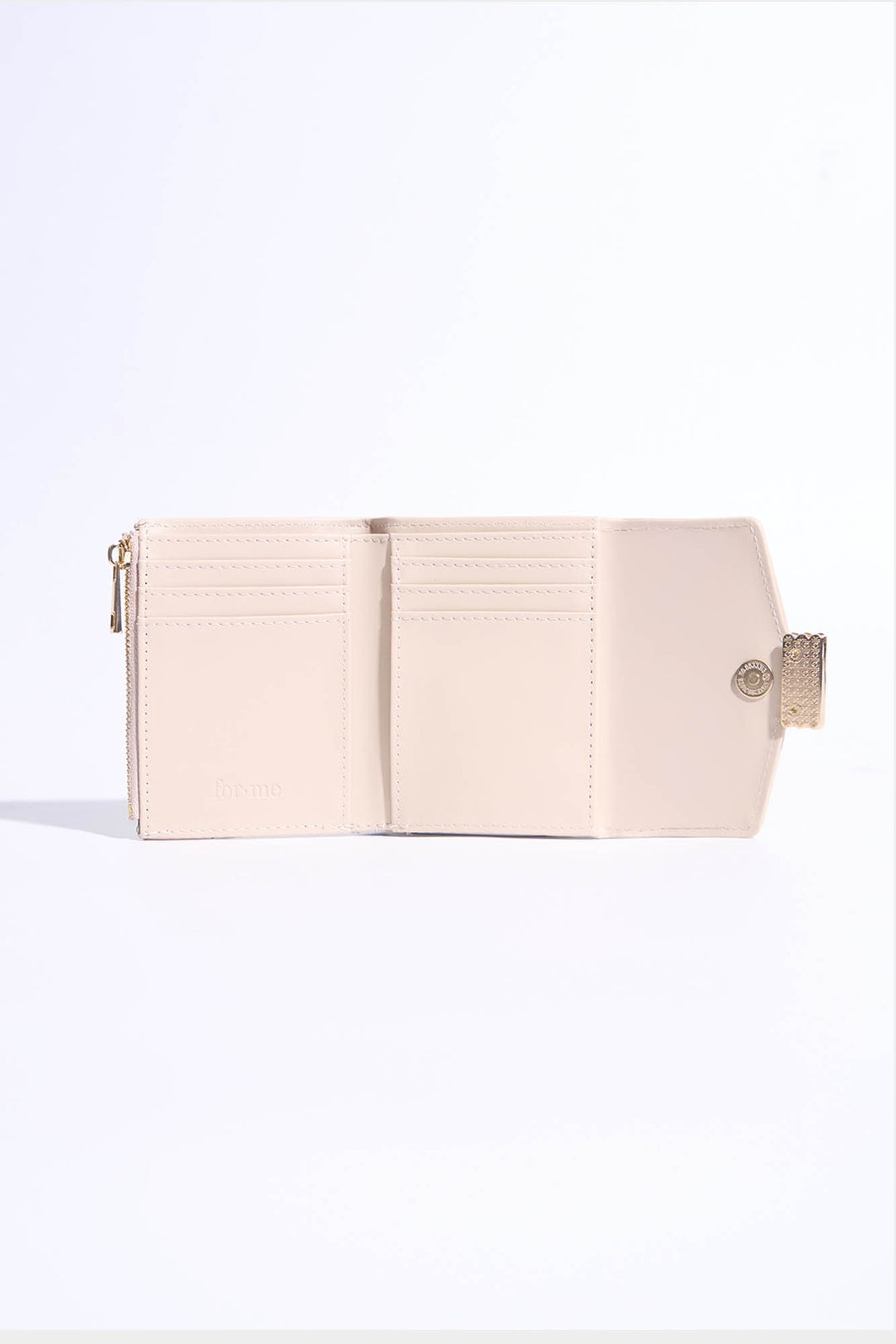 Wallet with Gold Hardware Detail