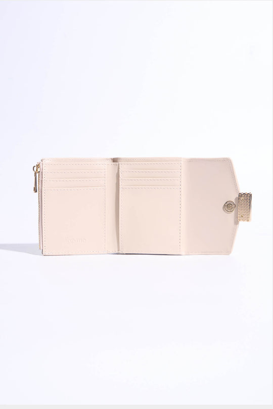Wallet with Gold Hardware Detail