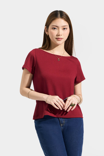 Tee with Overlap Detail