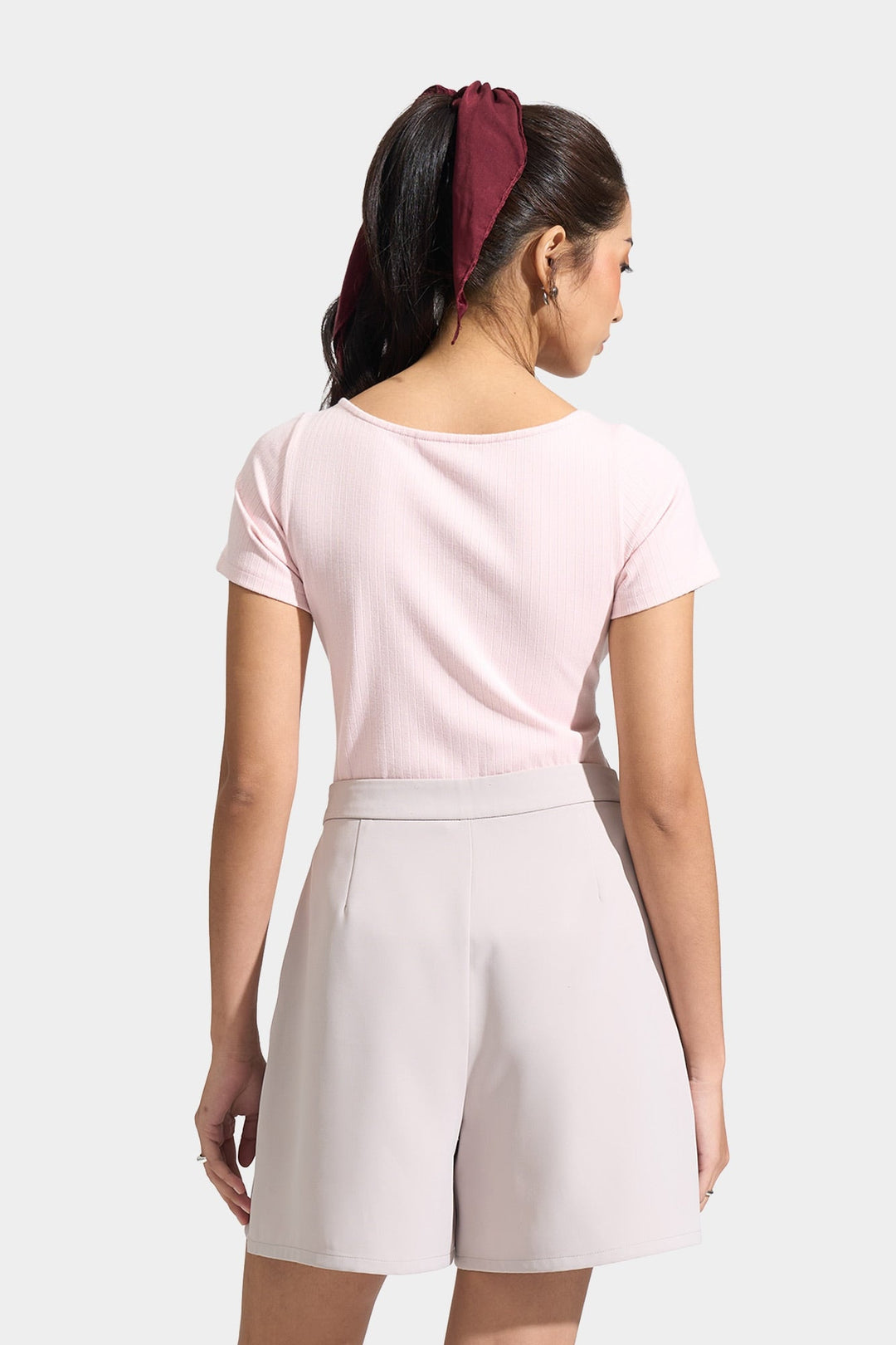 Tee with Overlap Detail