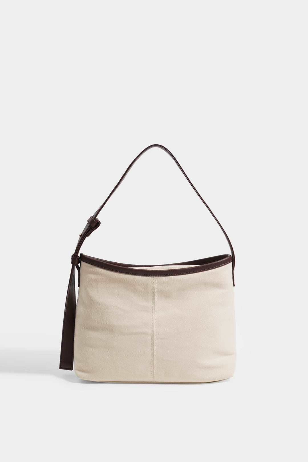 Medium Shoulder Bag with Contrast Leather