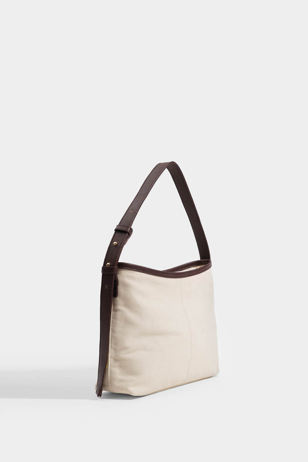 Medium Shoulder Bag with Contrast Leather