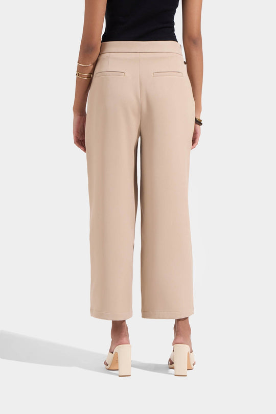 Straight Leg Trousers with Side Tie Detail