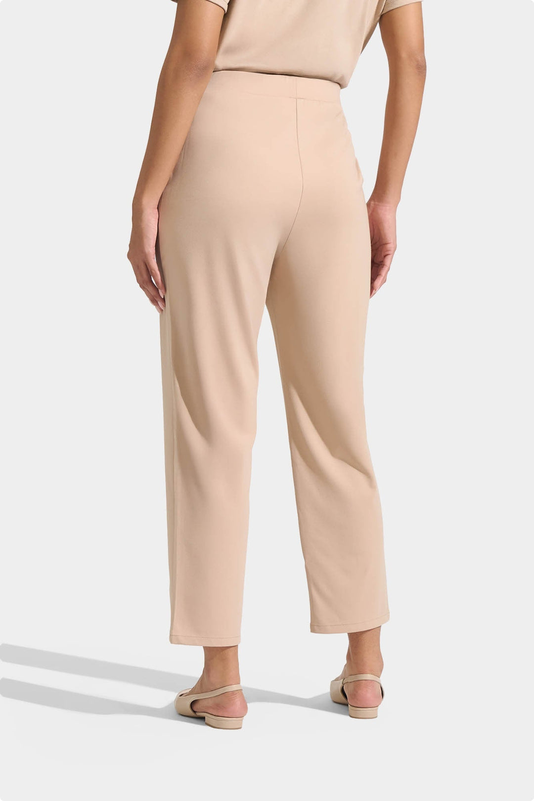 Cozy: Knitted Pull Up Tapered Trousers