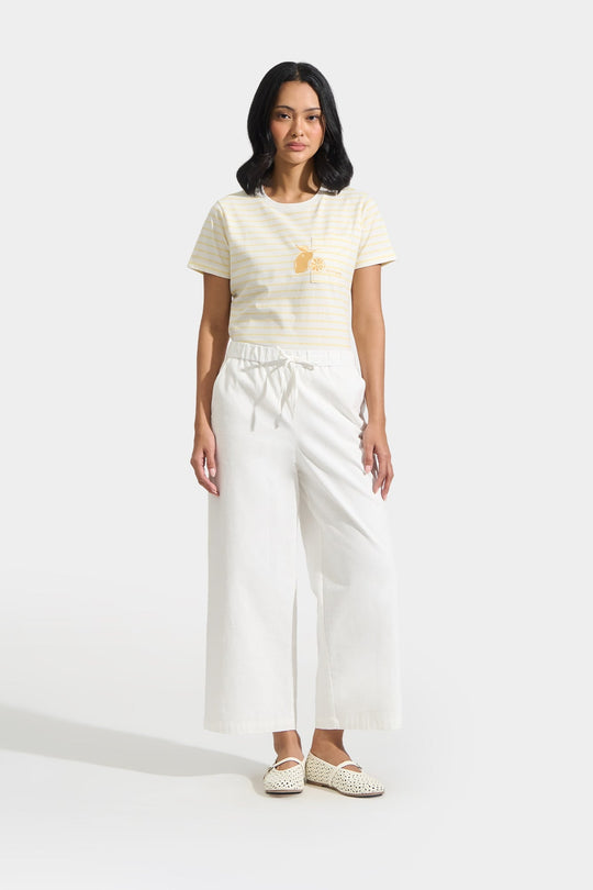Straight Leg Linen Trousers
