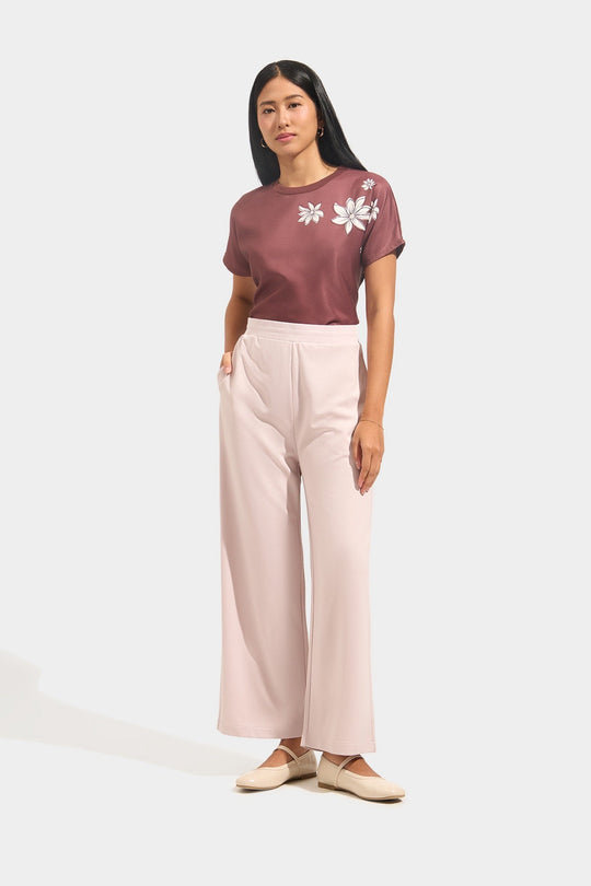 Cozy: Straight Pull Up Trousers