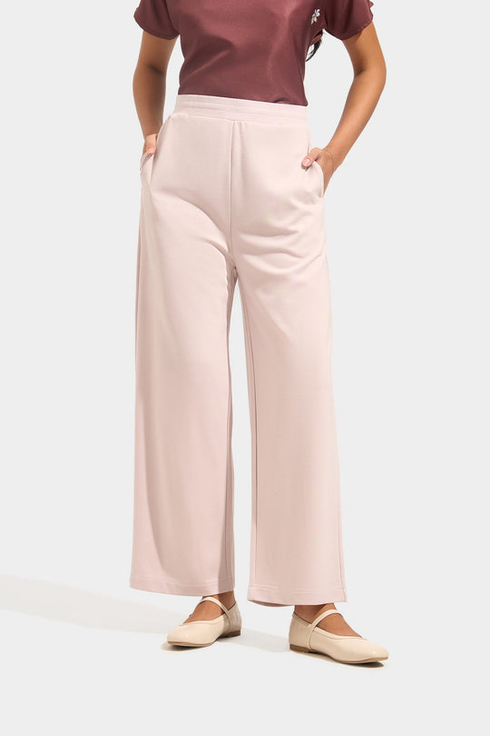 Cozy: Straight Pull Up Trousers