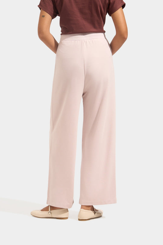 Cozy: Straight Pull Up Trousers