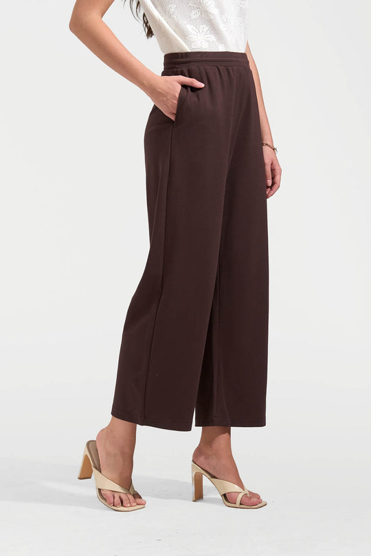 Cozy: Straight Pull Up Trousers