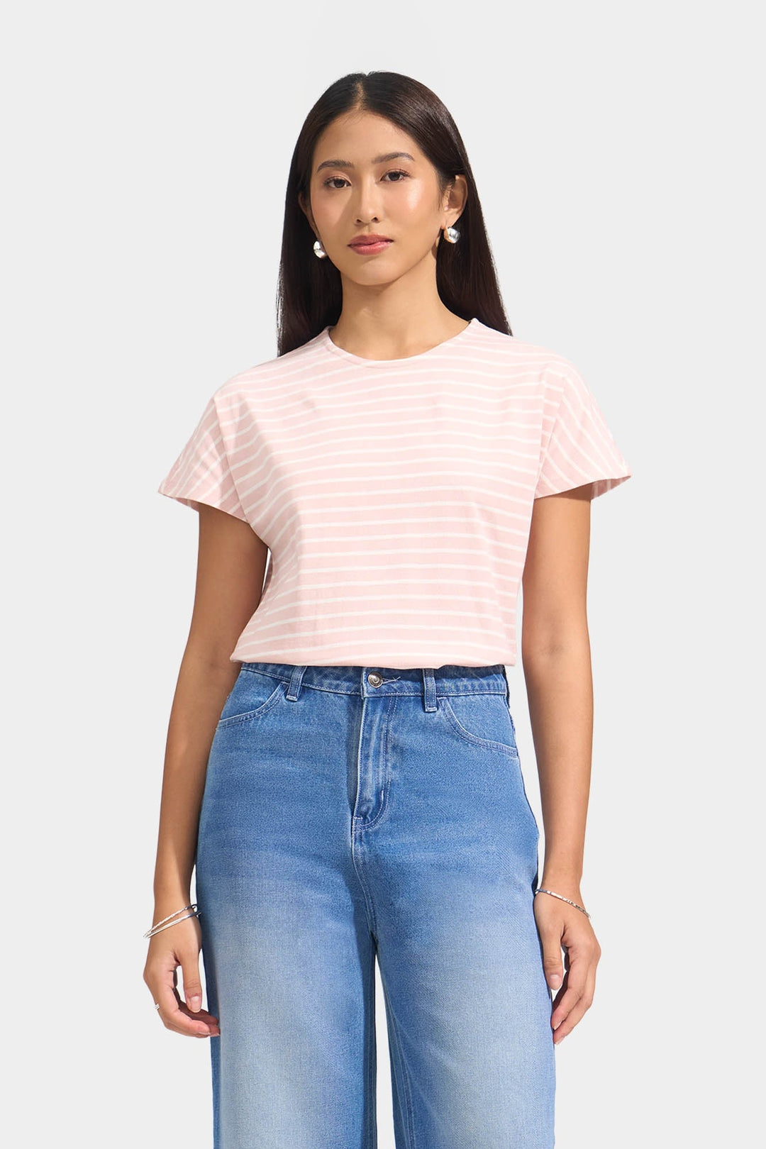 Striped Extended Sleeve Tee
