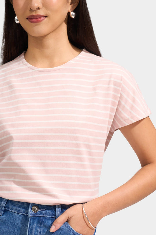 Striped Extended Sleeve Tee