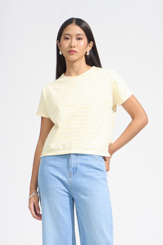 Striped Extended Sleeve Tee